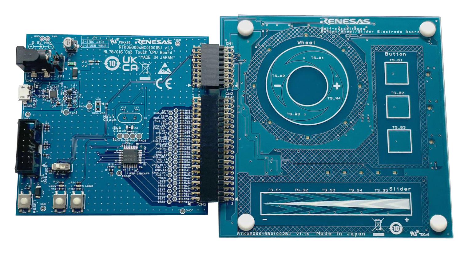 Renesas Rtk0Eg0047S01001Bj Capacitive Touch Evaluation Kit, 16Bit