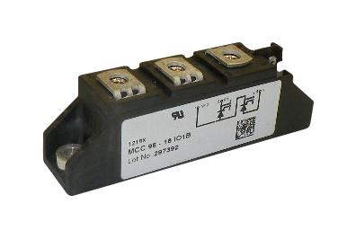 United Automation D45047 Dual Thyristor Module, 1.6Kv, 95A, 0.15A