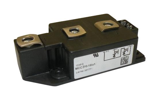 United Automation D45050 Dual Thyristor Module, 1.6Kv, 310A/0.15A