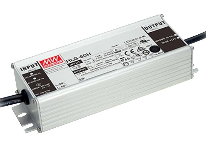 Mean Well Hlg-60H-C350A Led Driver/psu, Constant Current, 70W