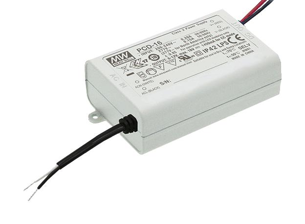 Mean Well Pcd-16-350B Led Driver/psu, Constant Current, 16.8W