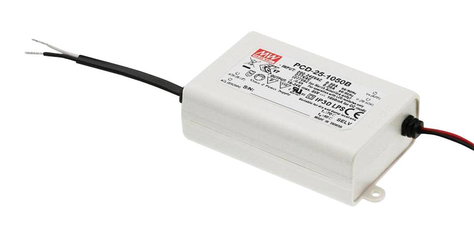 Mean Well Pcd-25-1050B Led Driver/psu, Constant Current, 25.2W