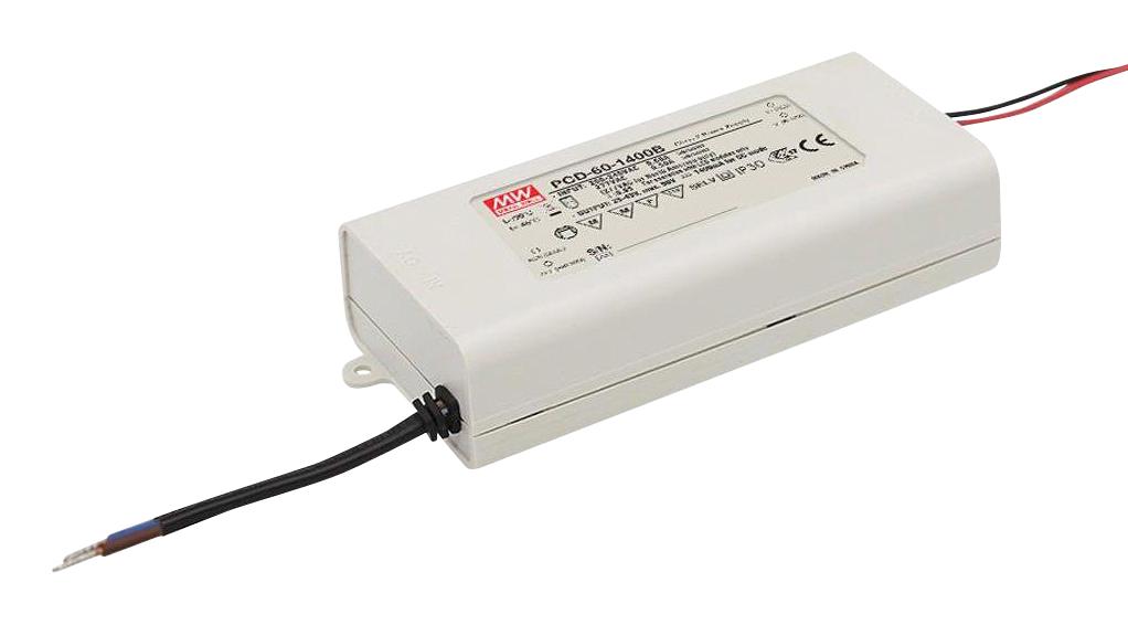 Mean Well Pcd-60-1400B Led Driver/psu, Constant Current, 60.2W