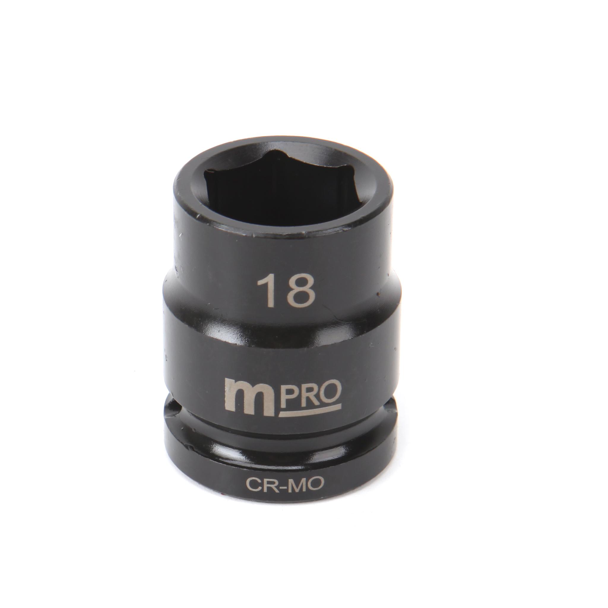 Multicomp Pro Mp12-Crmo18 Impact Socket, 18Mm, Drive, Cr-Mo