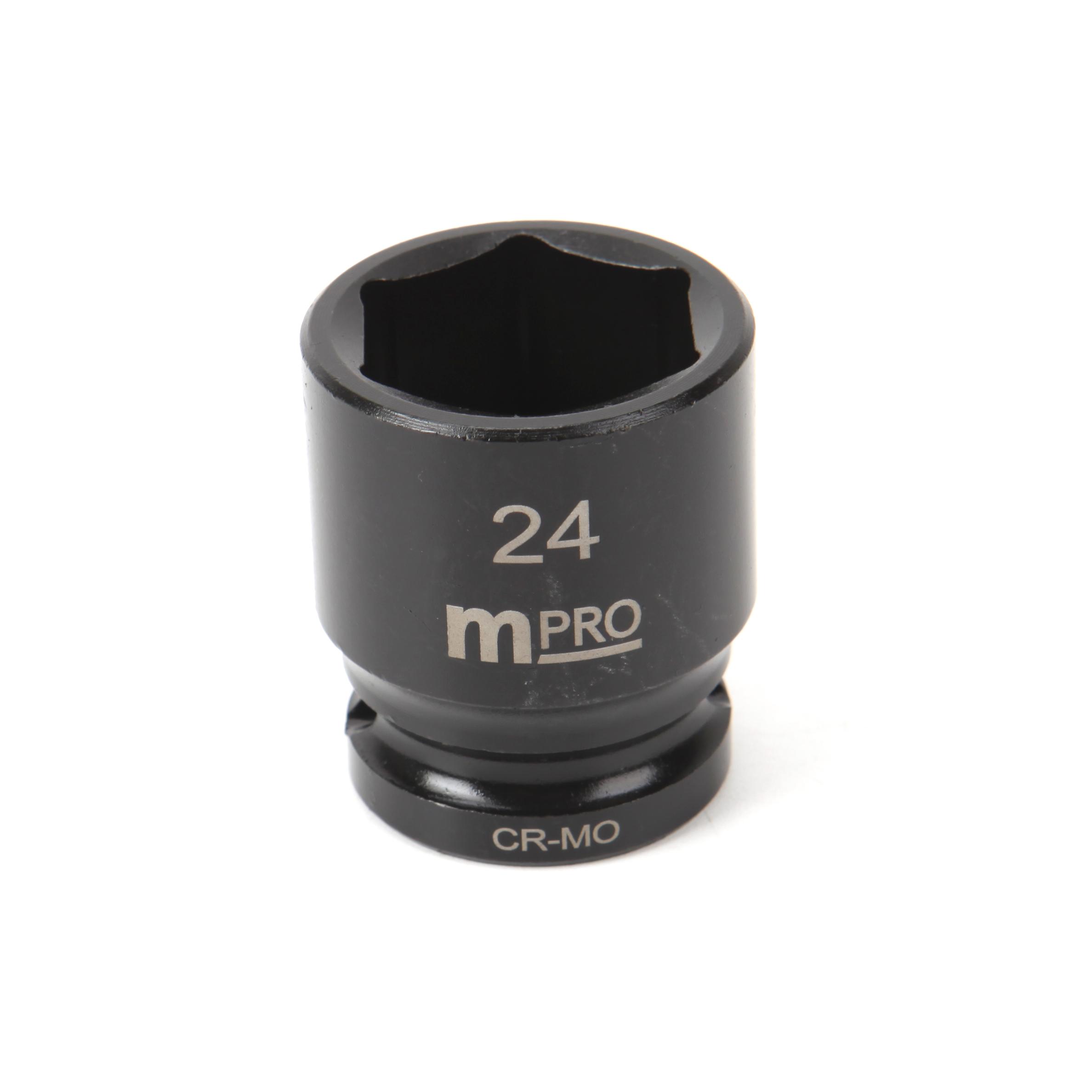 Multicomp Pro Mp12-Crmo24 Impact Socket, 24Mm, Drive, Cr-Mo