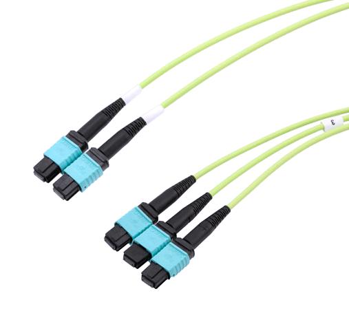 L-Com Mpf308-Mpf212Om5R-1 Fo Cable, Mpo-Mpo Jack, 1M