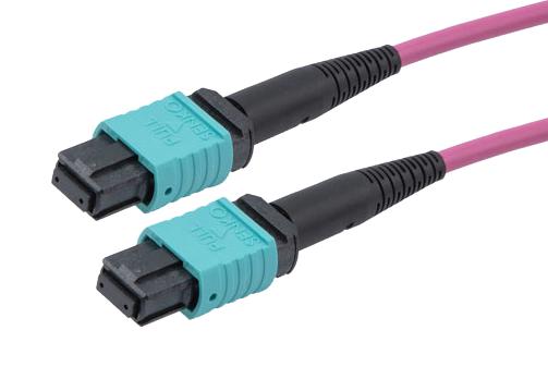 L-Com Mpff12Om4Ap-10 Fo Cable, Typ A Mpo Rcpt-Rcpt, Om4, 10M