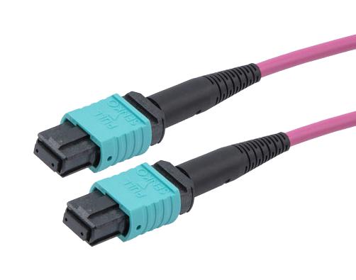 L-Com Mpff8Om4Bp-3 Fo Cable, Typ B Mpo Rcpt-Rcpt, Om4, 3M