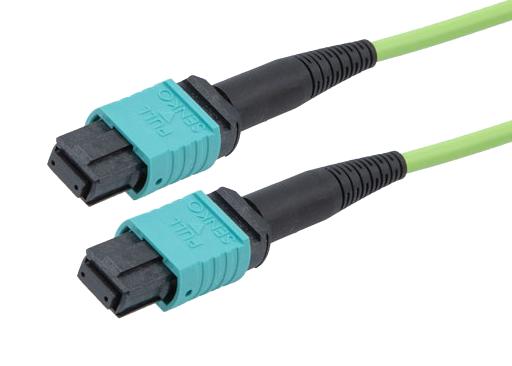 L-Com Mpff8Om5Ap-3 Fo Cable, Typ A Mpo Rcpt-Rcpt, Om5, 3M