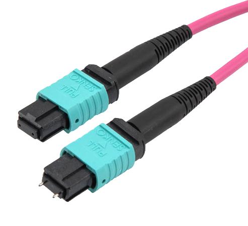 L-Com Mpmf12Om4Az-3 Fo Cable, Typ A Mpo Rcpt-Rcpt, Om4, 3M