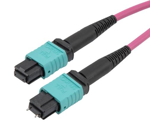 L-Com Mpmf12Om4Br-10 Fo Cable, Typ B Mpo Rcpt-Rcpt, Om4, 10M