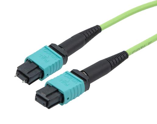 L-Com Mpmf12Om5Ap-10 Fo Cable, Typ A Mpo Rcpt-Rcpt, Om5, 10M