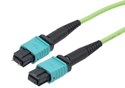 L-Com Mpmf12Om5Az-10 Fo Cable, Typ A Mpo Rcpt-Rcpt, Om5, 10M