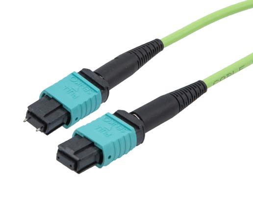 L-Com Mpmf8Om5Ap-1 Fo Cable, Typ A Mpo Rcpt-Rcpt, Om5, 1M