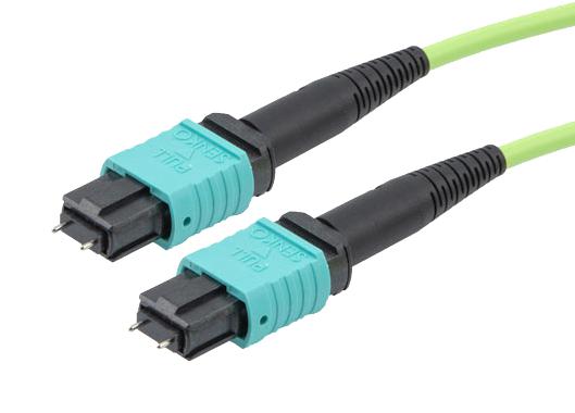 L-Com Mpmm8Om5Bp-3 Fo Cable, Typ B Mpo Rcpt-Rcpt, Om5, 3M