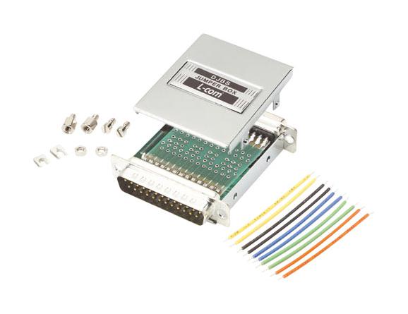 L-Com Djbs Metal Pcb Jumper Box, Db25 Plug-Rcpt