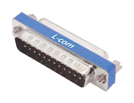 L-Com Dgf25Mf D Sub Adapter, Plug/rcpt, 25Pos