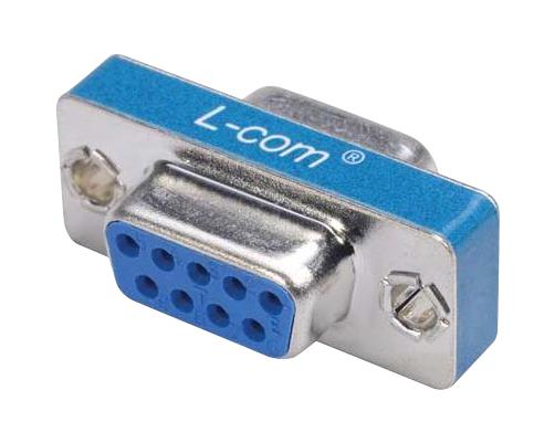 L-Com Gcp9F D Sub Adapter, Rcpt/rcpt, 9Pos