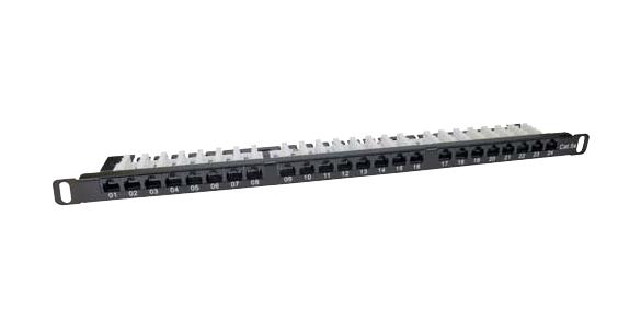 L-Com Dcp110C5E-24 Patch Panel, Rj45, 0.5U, 24 Port, Cat5E