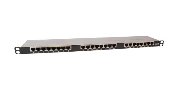 L-Com Dcp110C6-24S Patch Panel, Rj45, 0.5U, 24 Port, Cat6