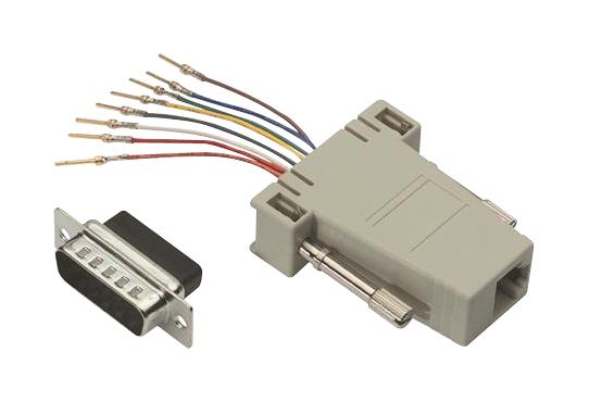 L-Com Ra158M Adapter, Db15 Plug-Rj45 Jack, Panel