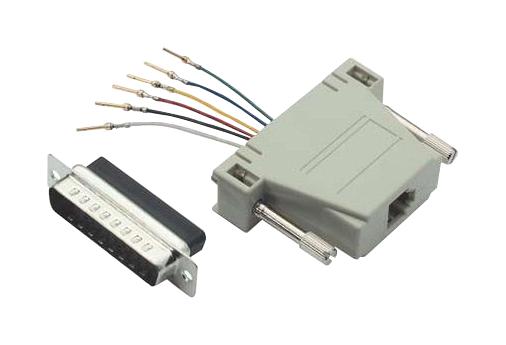 L-Com Ra256M Adapter, Db25 Plug-Rj12 Jack, Panel