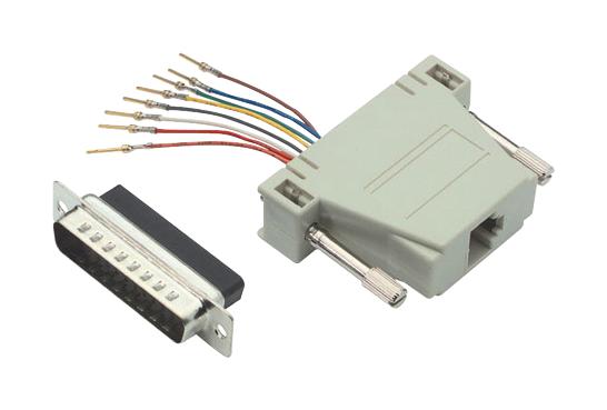 L-Com Ra258M Adapter, Db25 Plug-Rj45 Jack, Panel