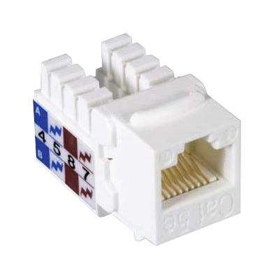 L-Com Mjs110C5E-Wt Conn, Keystone 110/rj45 Jack, Cat5E, Wht