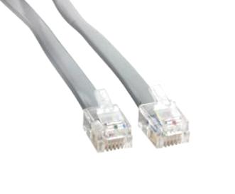 Amphenol Cables On Demand Mp-5Frj12Stws-002 Enet Cord, Rj12 Plug-Rj12 Plug, 609.6Mm