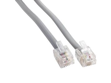 Amphenol Cables On Demand Mp-5Frj11Stws-001 Enet Cord, Rj11 Plug-Rj11 Plug, 304.8Mm