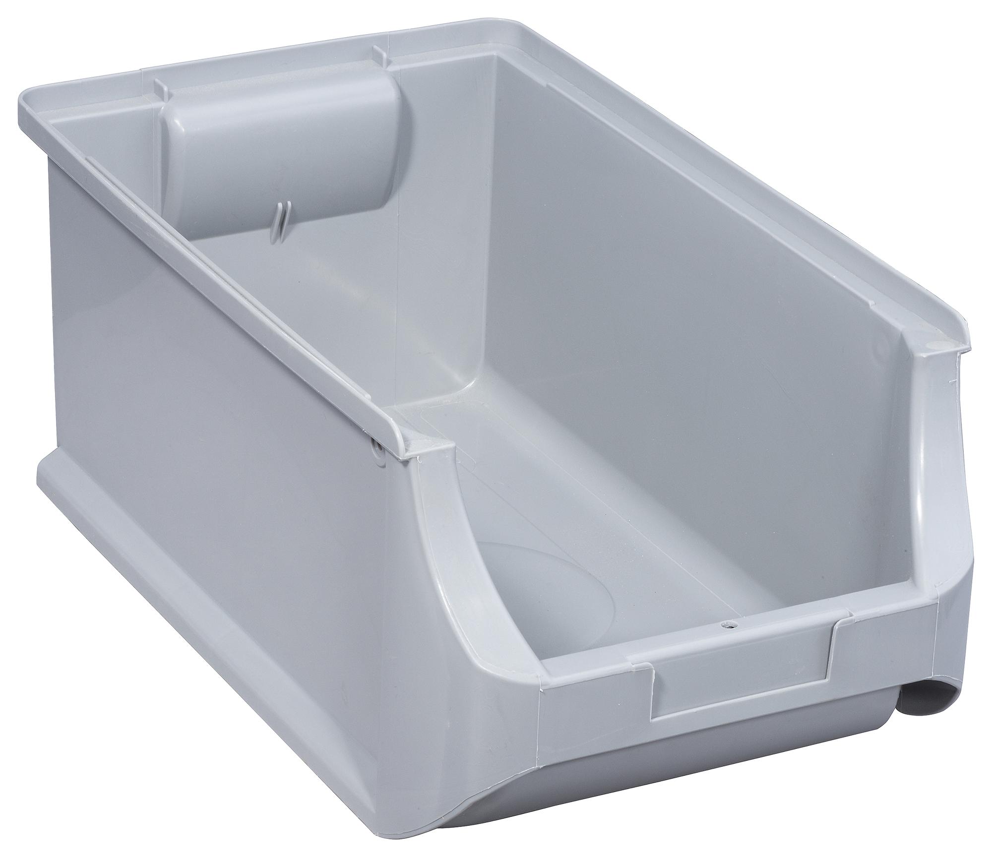 Allit 456224 Stackable Storage Bin, 205X355X150Mm/gry