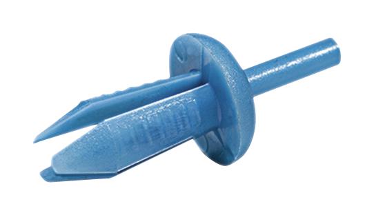 Hellermanntyton 181-42400 Wiring Duct Rivet, Nylon 6, Blue