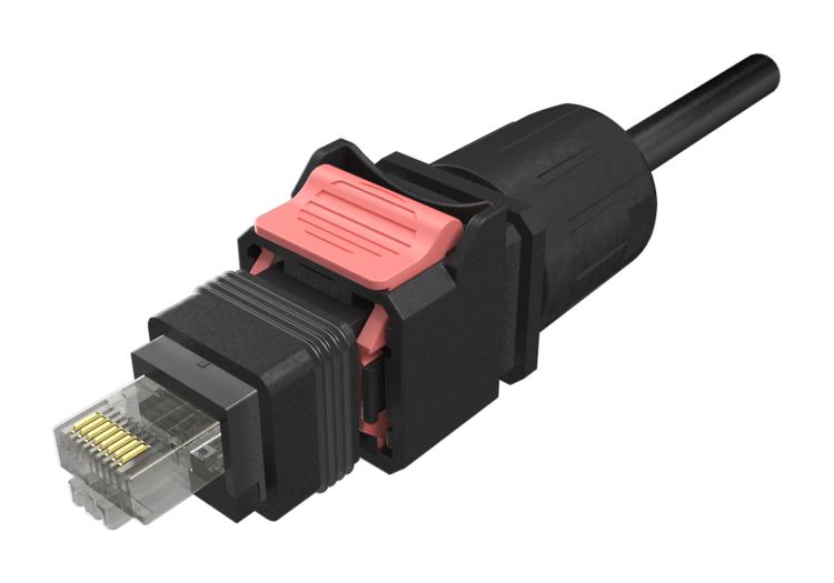 Amphenol Communications Solutions Ndhr5A4A50A Enet Cord, Rj45 Plug-Free End, 500Mm