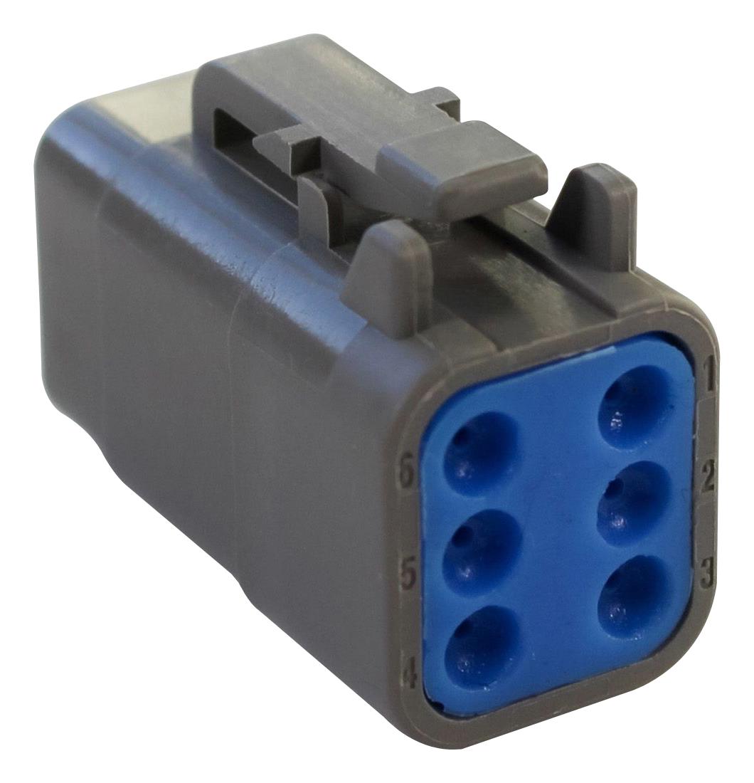 Bulgin Limited Px0010S06Gy Automotive Housing, Plug, 6Pos, 7.5A