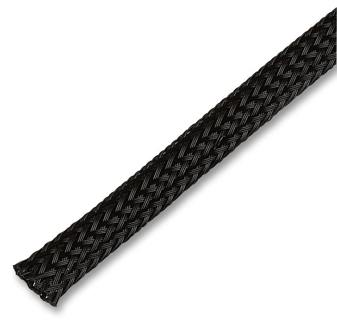 Multicomp Pro Pet8Bk50Mr Sleeving, Braid, 50M