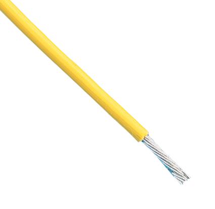 Te Connectivity 44A0111-22-4 Wire, 22Awg, Yellow, 100M