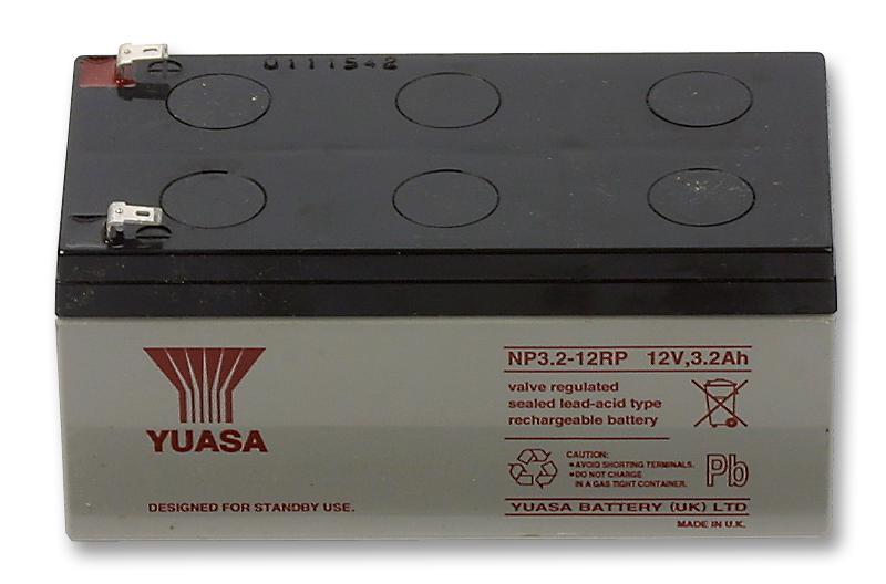 Yuasa Np3.2-12 Battery,lead Acid,3.2Ah,12V