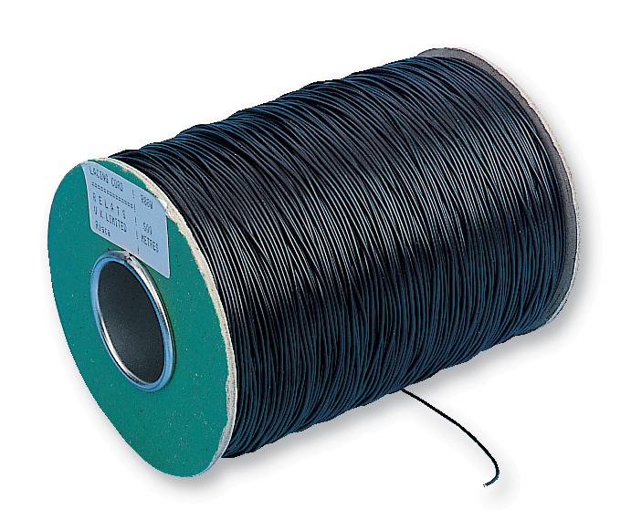 Alpha Wire Lc162 Bk088 Lacing Cord, Black, 457.2M