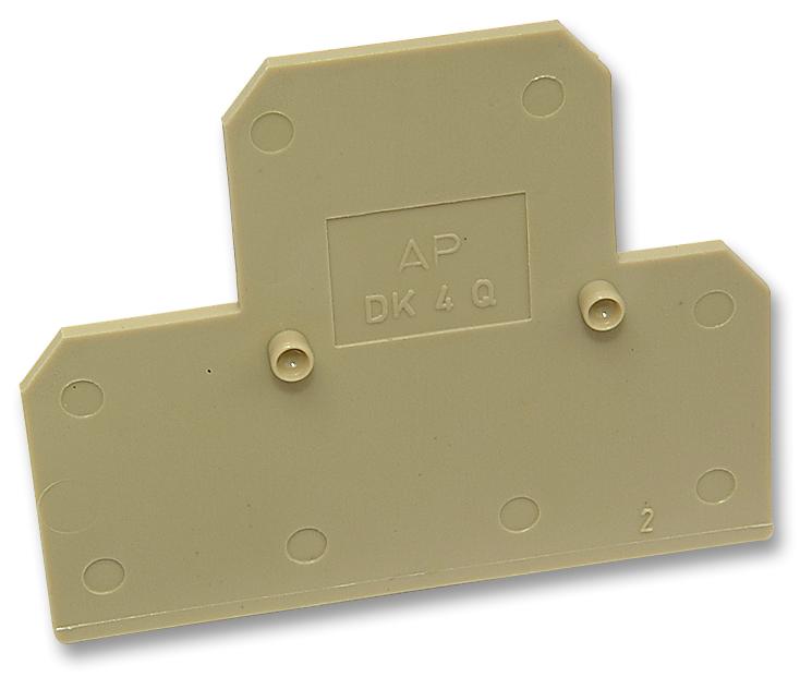 Weidmuller Ap 139716 End Plate, Sak Series, Pa66