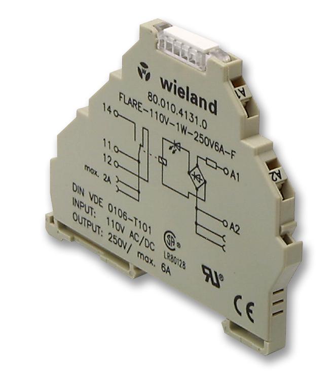 Wieland Electric Ws.005.3115   80.010.4000.0 Relay, Spdt, 250Vac, 300Vdc, 6A