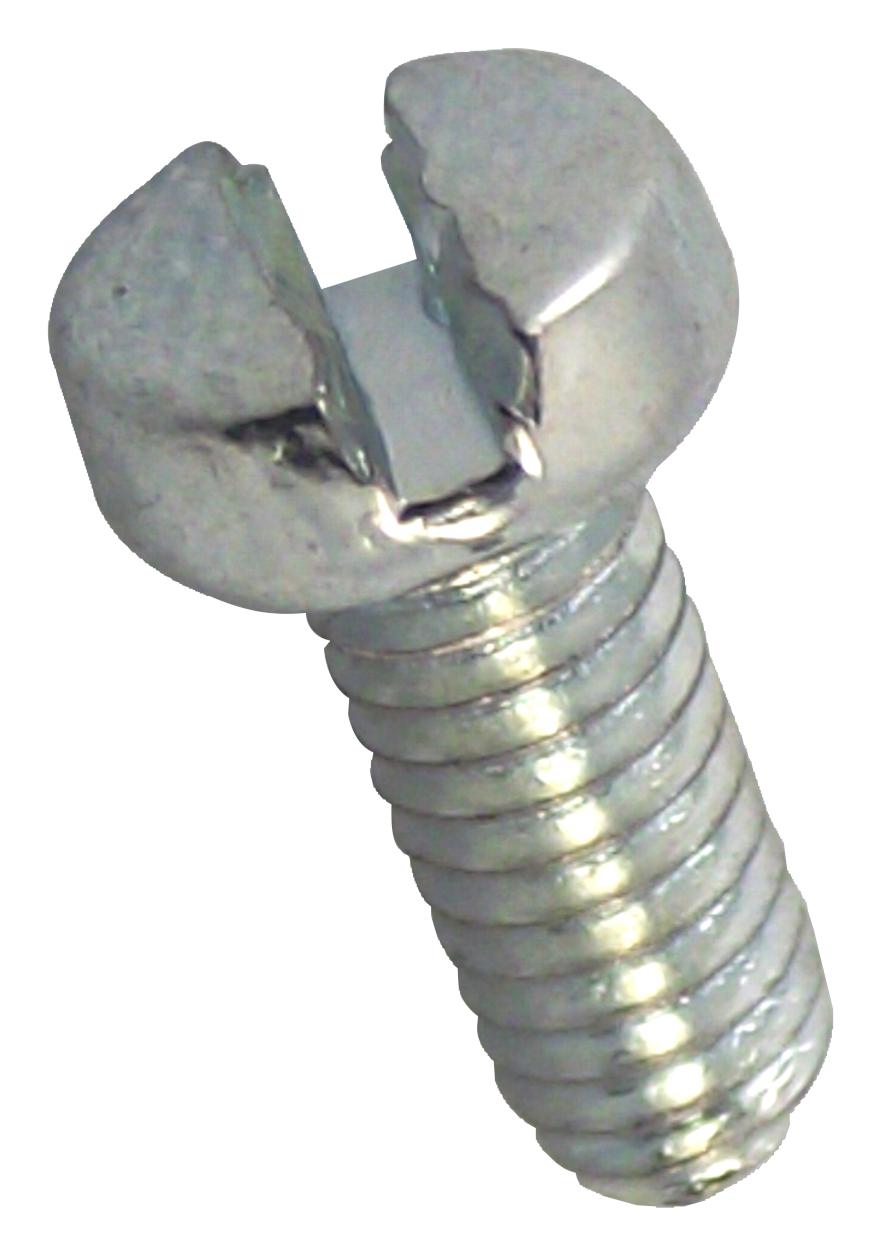 Tr Fastenings M46 Csstmcz100- Screw, Slt, Cheese, Steel, M4X6, Pk100