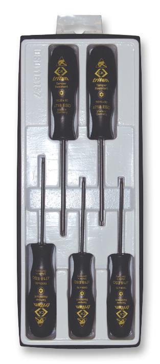 Ck Tools T4730Esd Screwdriver Set, Tamper, Torx