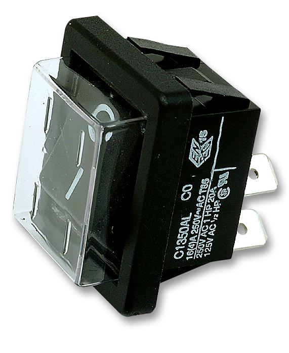 Arcolectric (Bulgin Limited) C1350Algae Rocker Switch, Dpst, I/o