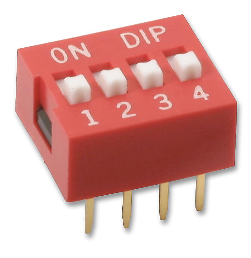 Multicomp Pro Mcnds-04V Dip Switch, Spst-No, 4Pos, Slide, 24Vdc