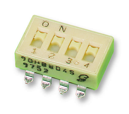 Grayhill 90Hbw04Pt Switch, Dil, Slide, Smd, 4Way