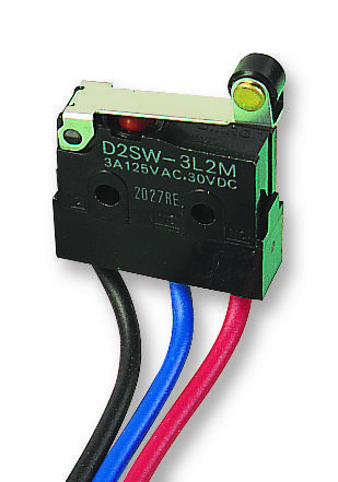 Omron Electronic Components D2Sw-3L2M Microswitch, V4, Roller Lever