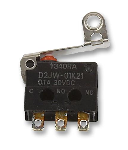 Omron Electronic Components D2Jw-01K21 Microswitch, Roller Lever