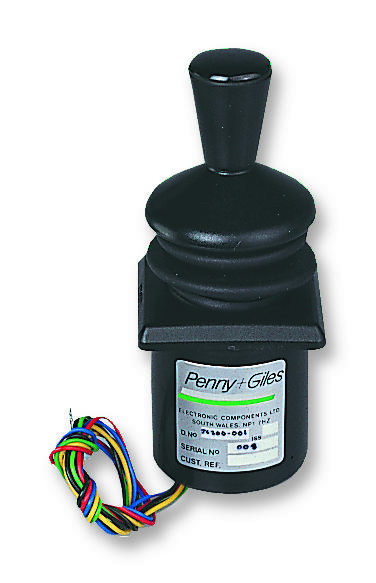 Penny & Giles Jc200Bs1K1Y Joystick, 2 Axes, 10Vdc