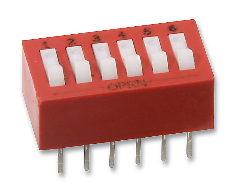 Grayhill 76Sb06T Switch, Spst, 6 Pos, Raised Rocker