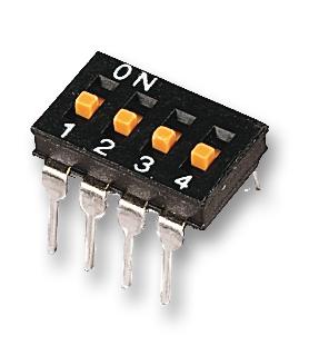 Omron Electronic Components A6T-4104 Switch, Dil, 4Way